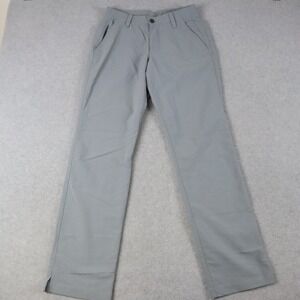 Under Armour Pants Mens 30x32 All Season Gear Golf Chino Stretch Flat Front Gray